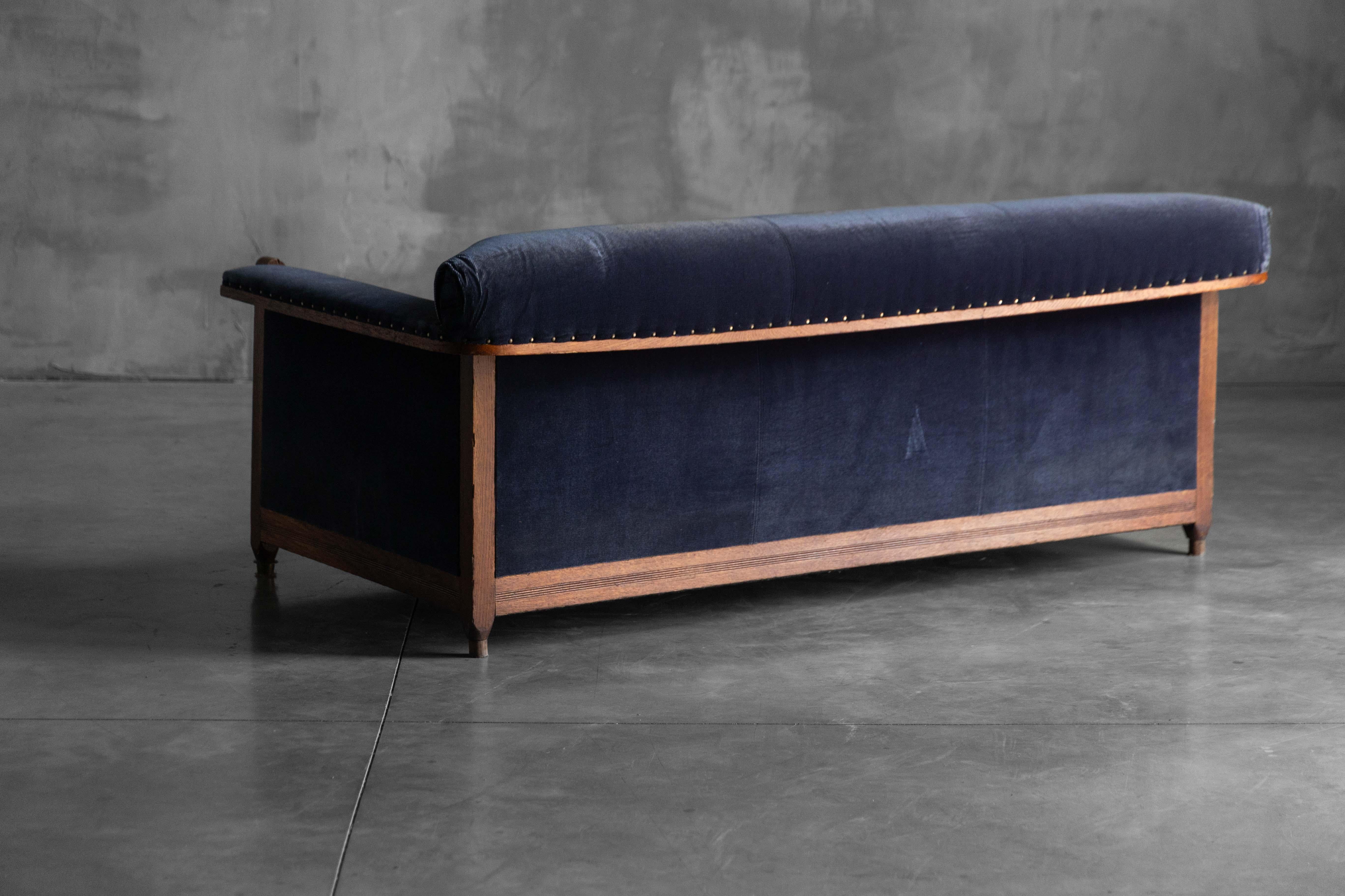 Dutch Art Deco Sofa in the Hague School Style, Netherlands, 1920s For Sale