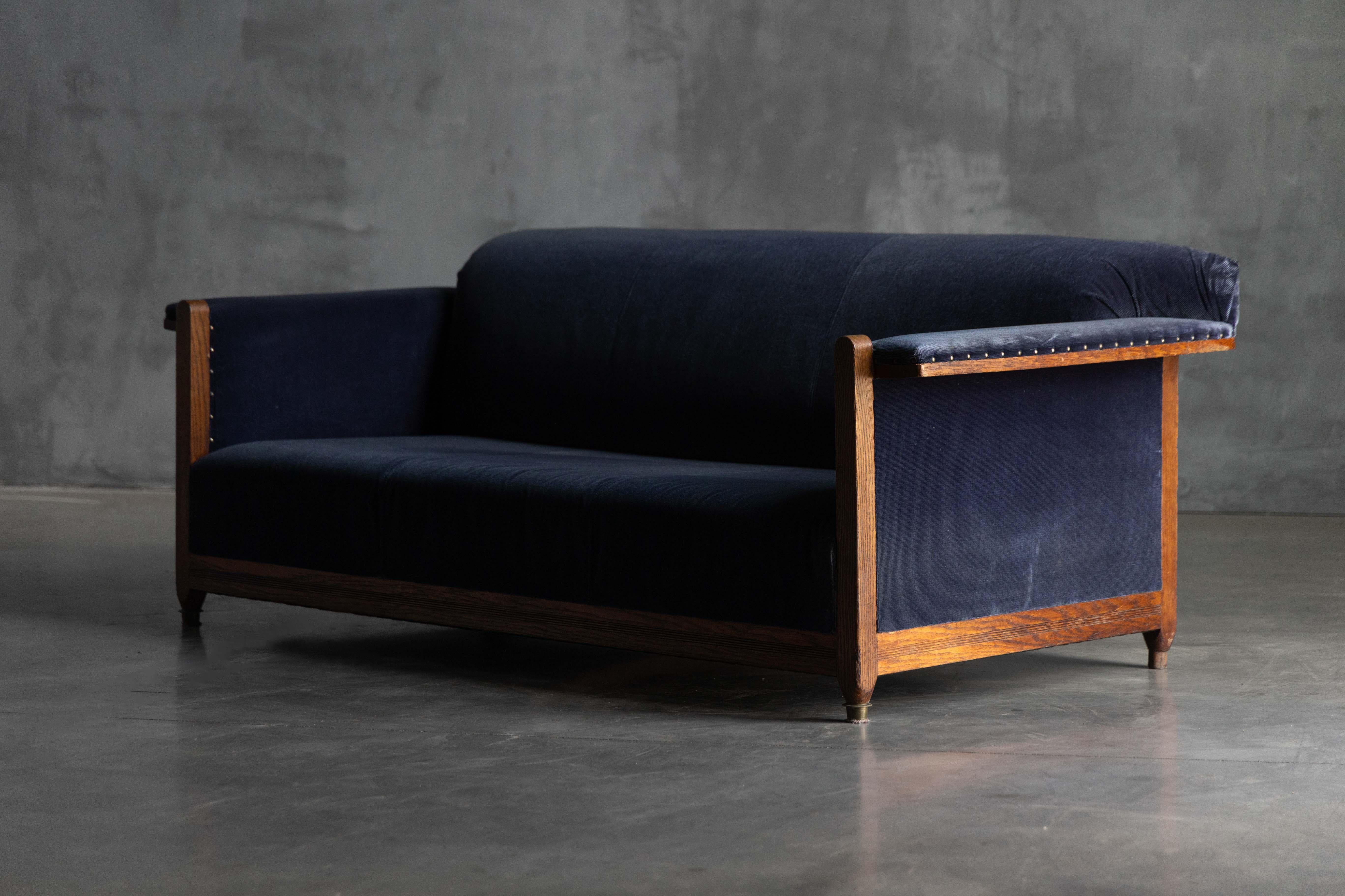 Early 20th Century Art Deco Sofa in the Hague School Style, Netherlands, 1920s For Sale