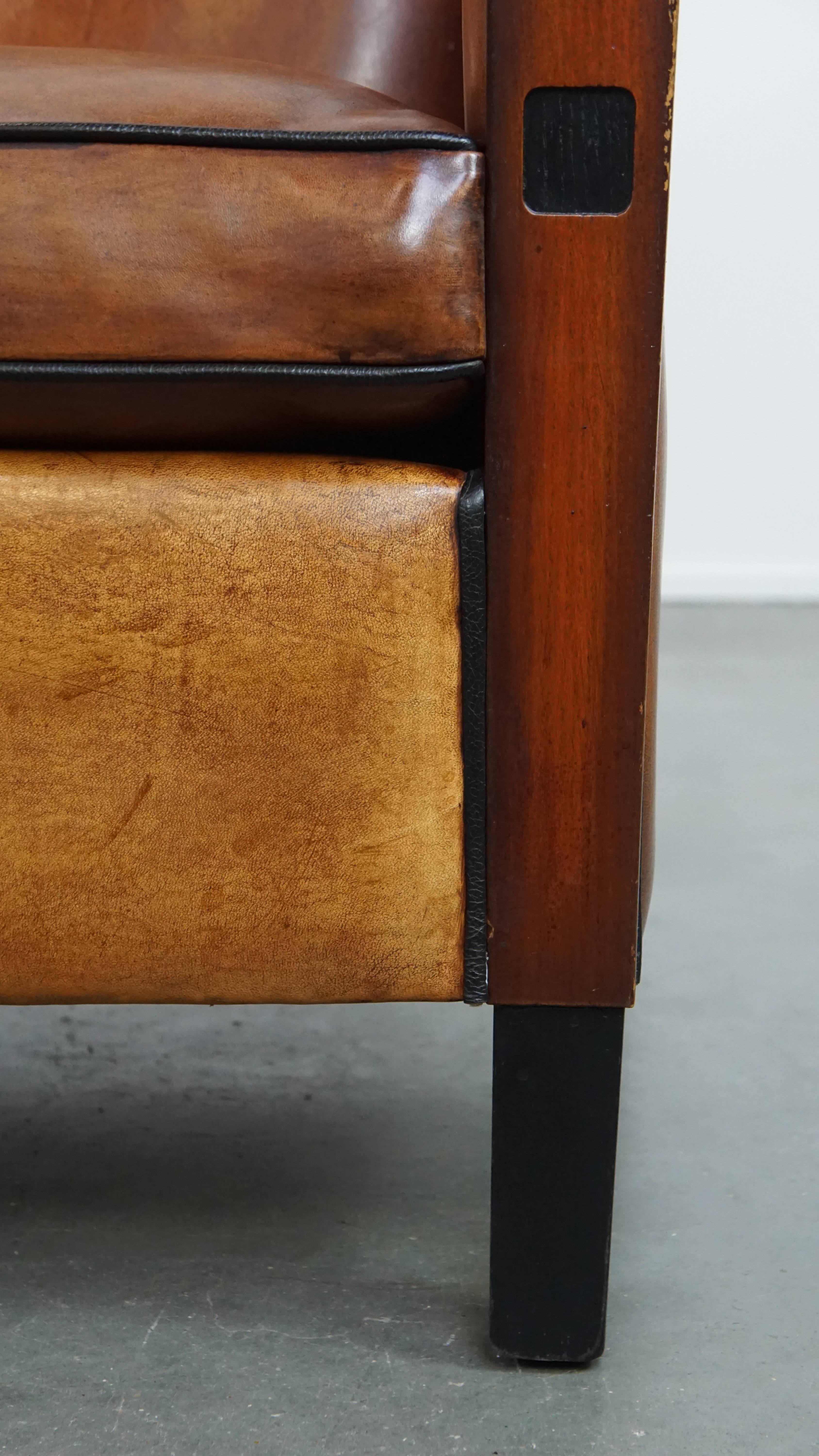 Art déco-Sofa aus Schafsleder aus Schafsfell im Angebot 7