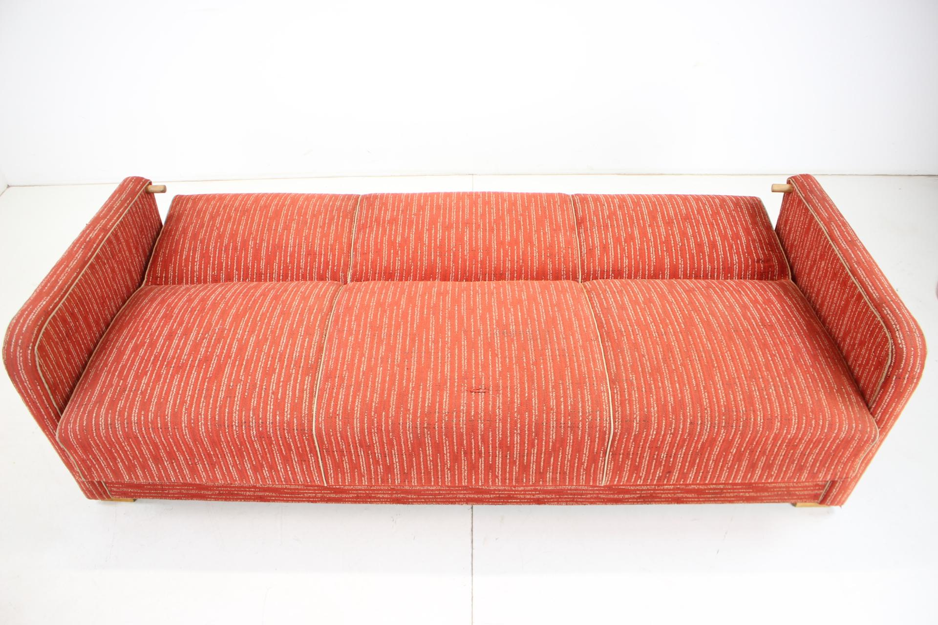 Art Deco Sofa or Bed, Designed by Jindřich Halabala, 1930s 3