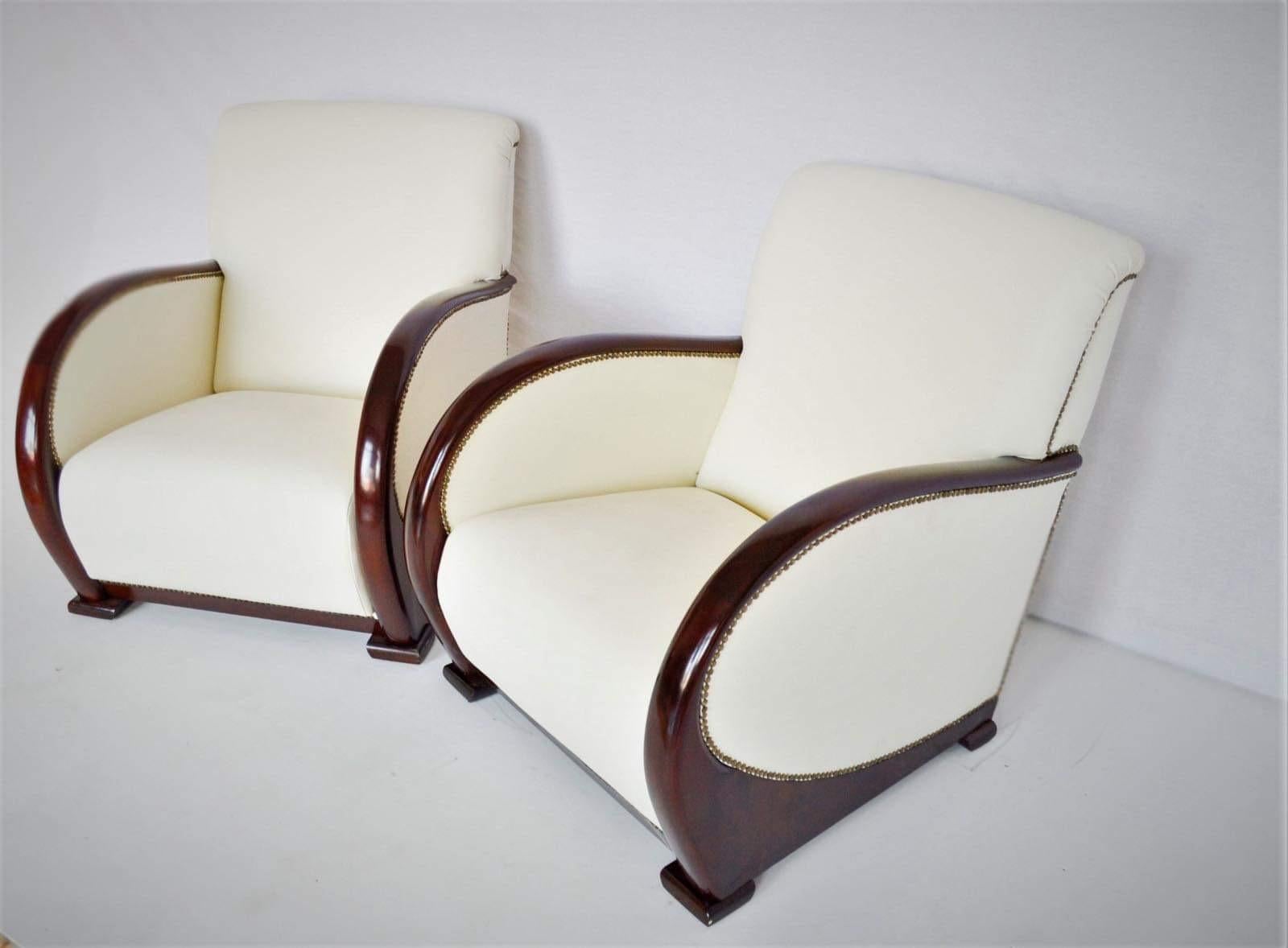 Copper Art Deco Sofa with Lounge Chairs, 1920, France For Sale