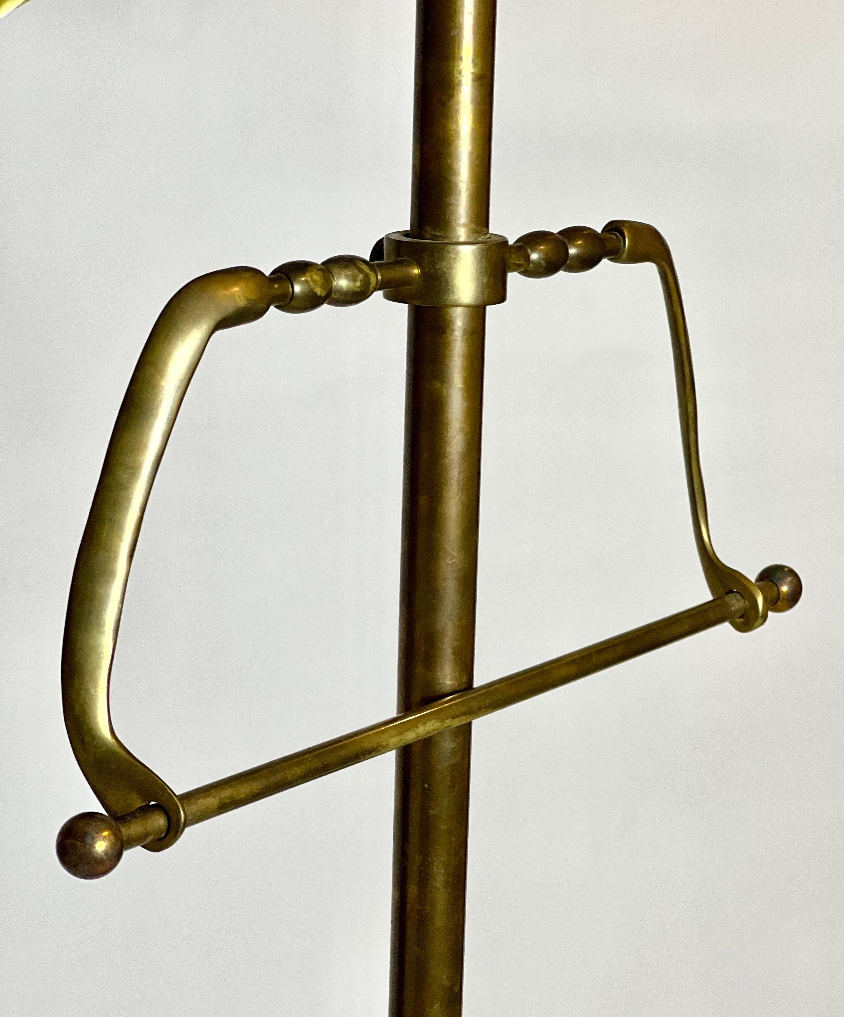 Art Deco Solid Brass Valet Stand, 1960s For Sale 3