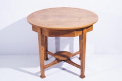 Art Deco, Solid Oak Sidetable, Amsterdamse School