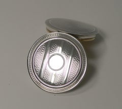 Art Deco Solid Silver French Pill Box, circa 1930