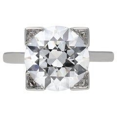 Vintage Art Deco Solitaire Diamond Ring, circa 1935