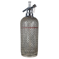 Art Deco Sparklets Wire Mesh Seltzer Bottles c.1930