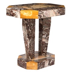 Art Deco Specimen Marble Occasional Table, France circa 1930