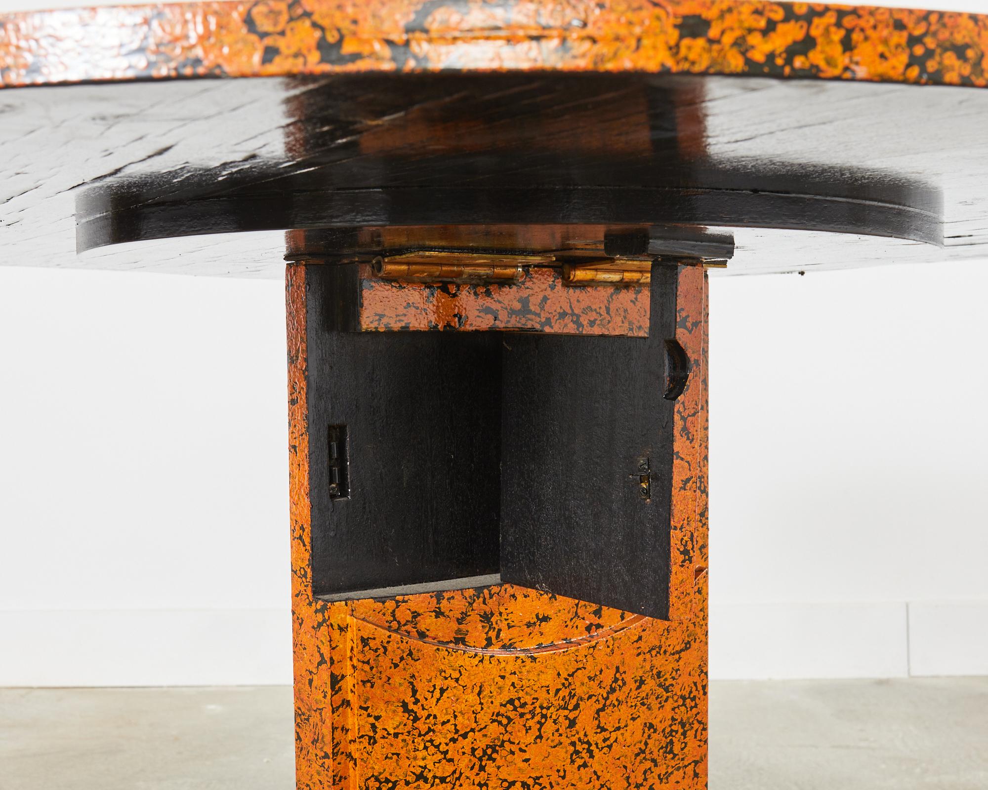 Art Deco Speckled Center Table by Artist Ira Yeager For Sale 8