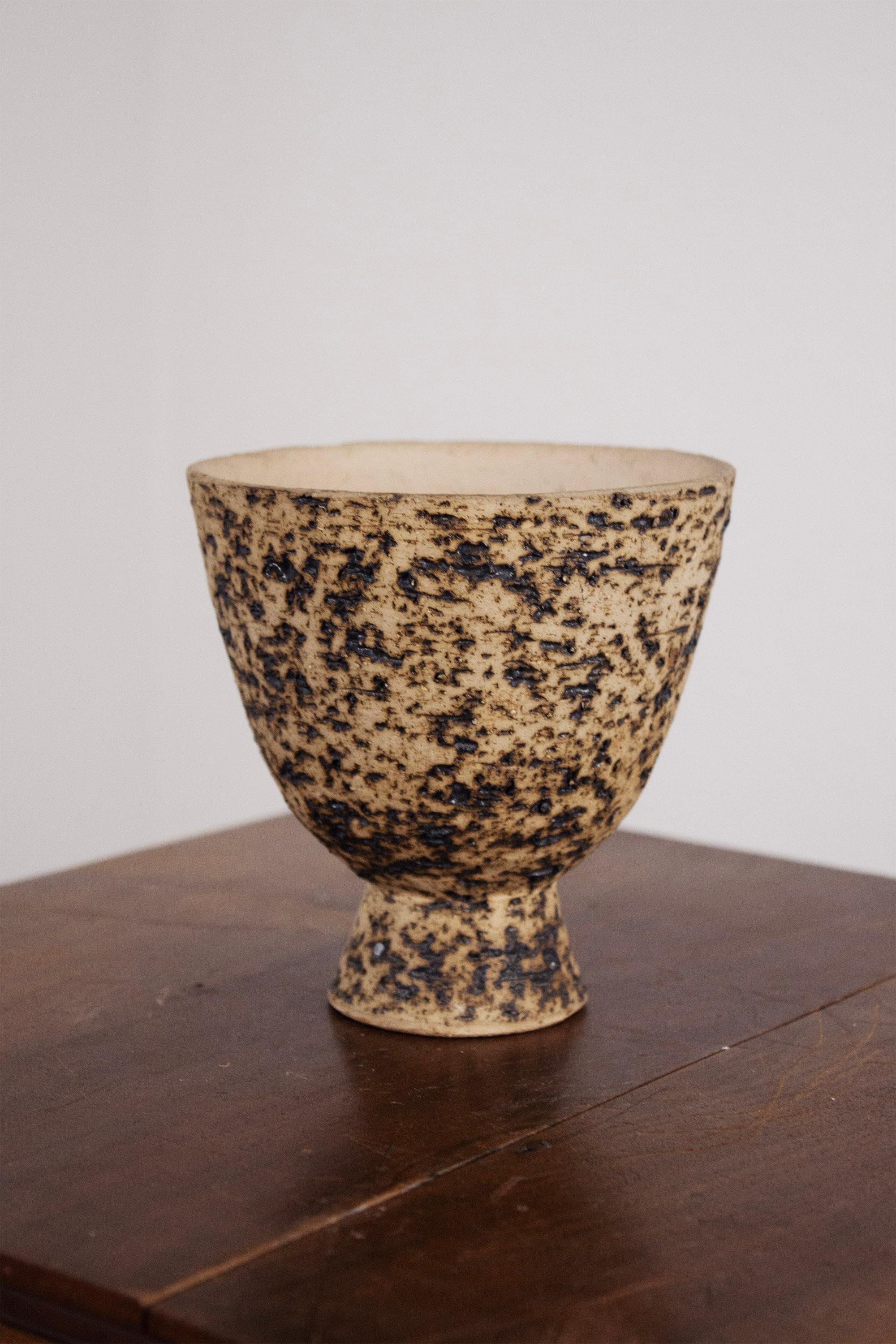 Tedesco Vaso in ceramica maculata Art Deco in vendita