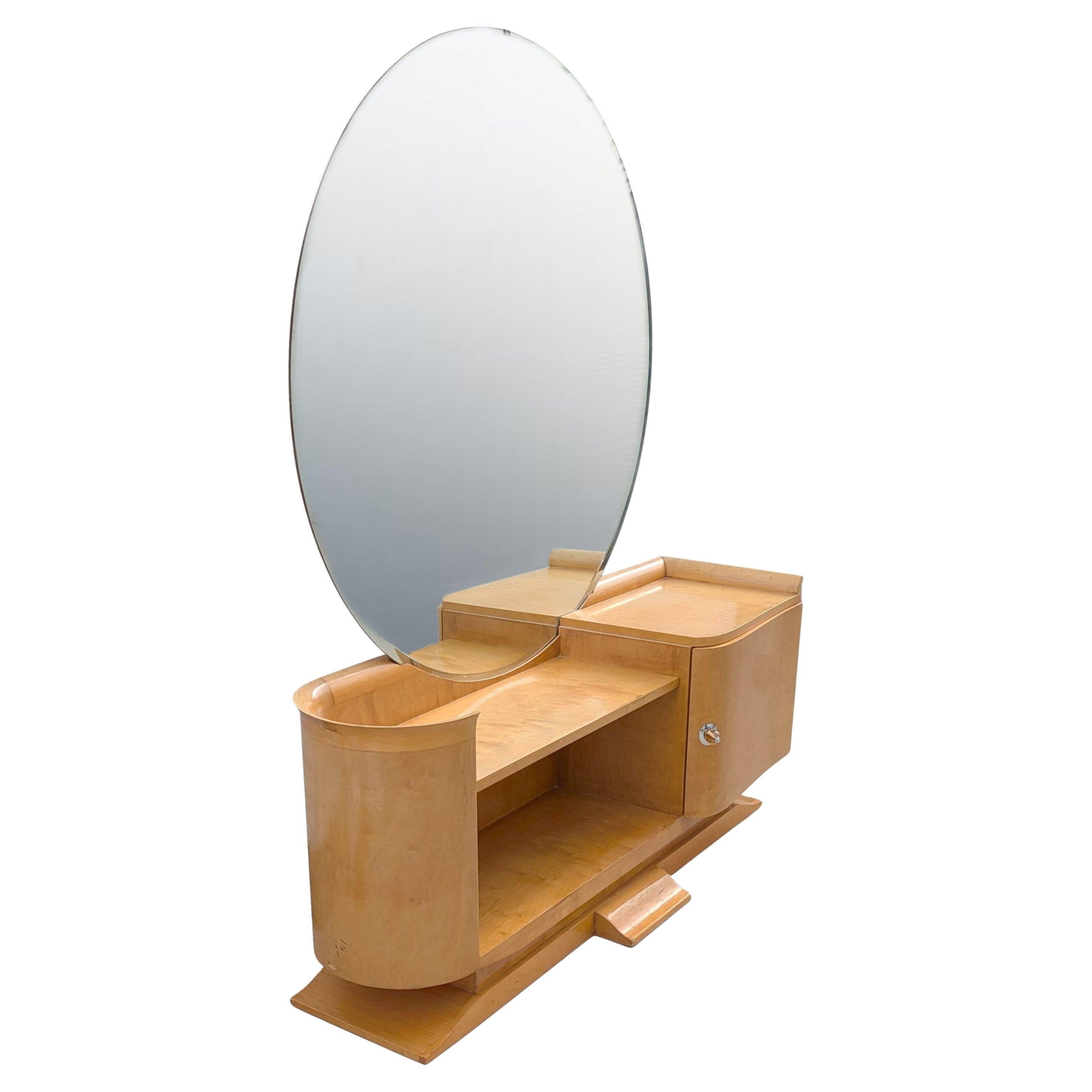 Art Deco Spectacularly Impressive Modernist Dressing Table, c1930 In Good Condition For Sale In Devon, England