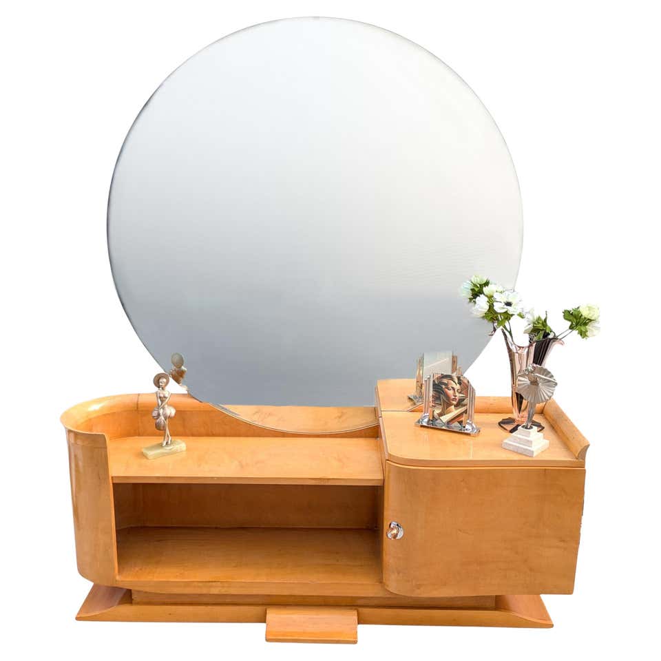 Art Deco Dressing Table Vanity Table Wood bronze French