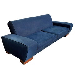 Art Deco Speed Arm Geometric Sofa by Paul Frankl