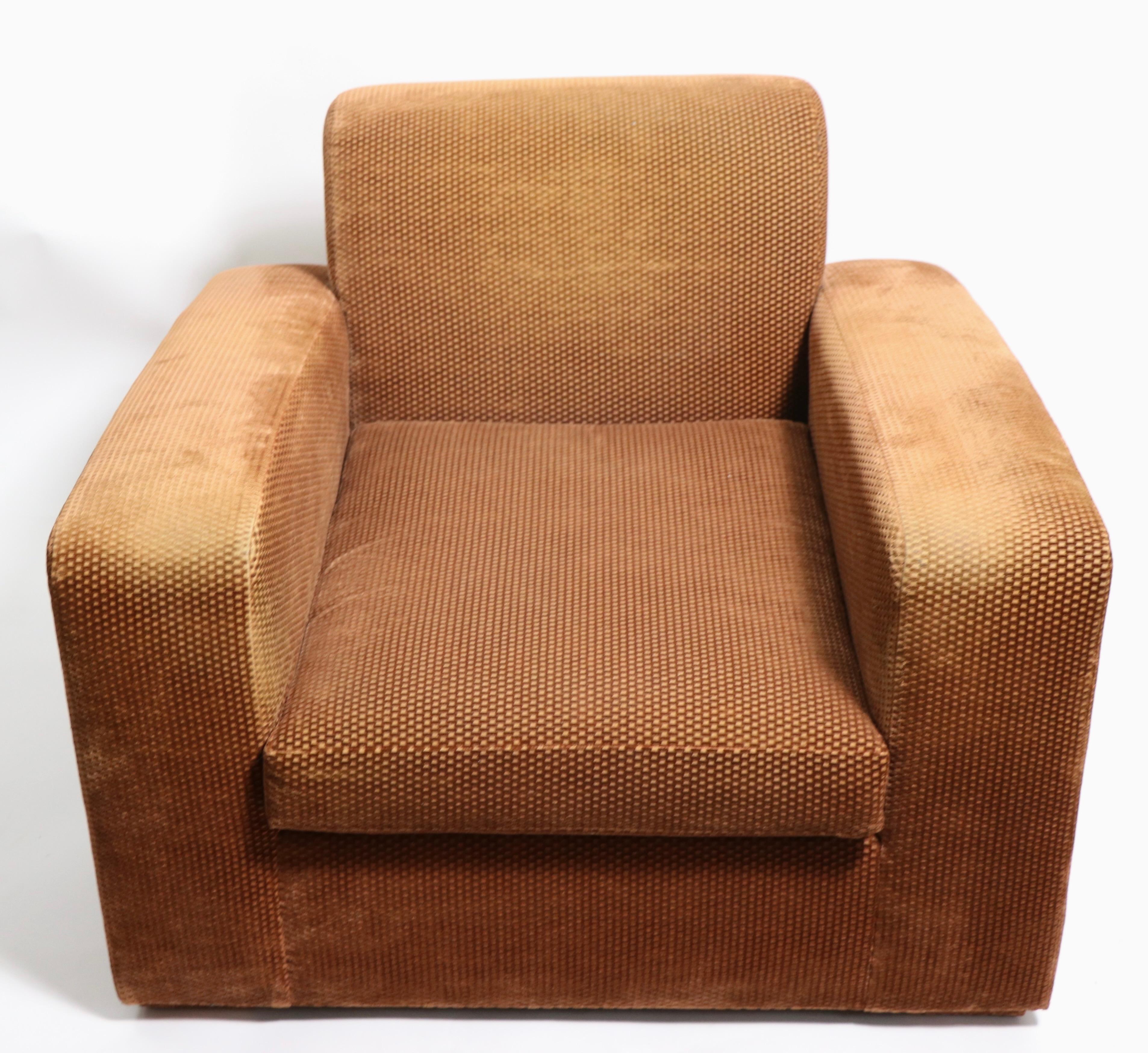 American Art Deco Speed Club Chair in the Style of Paul Frankl For Sale