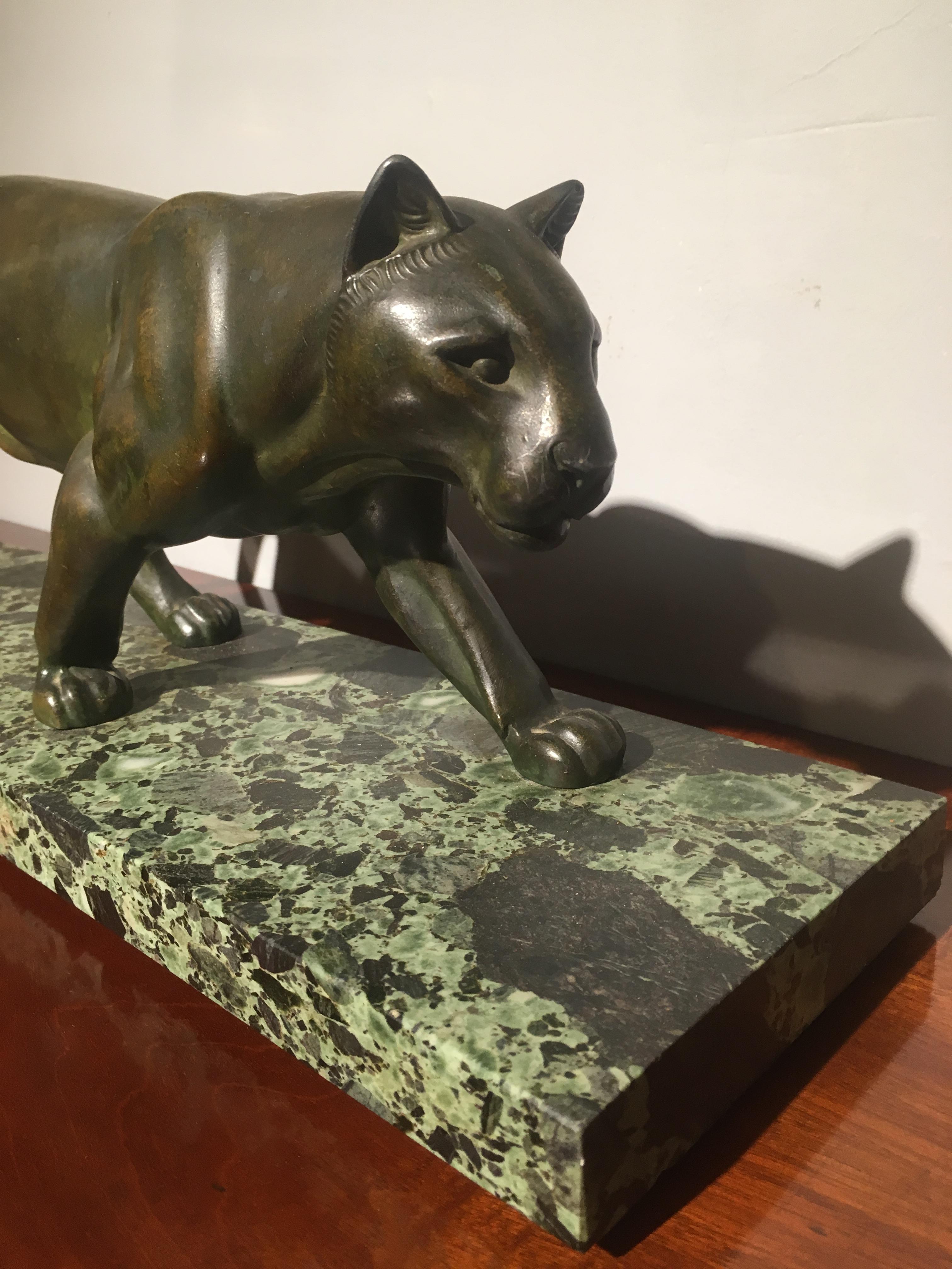 Art Deco Spelter Model of a Panther 1