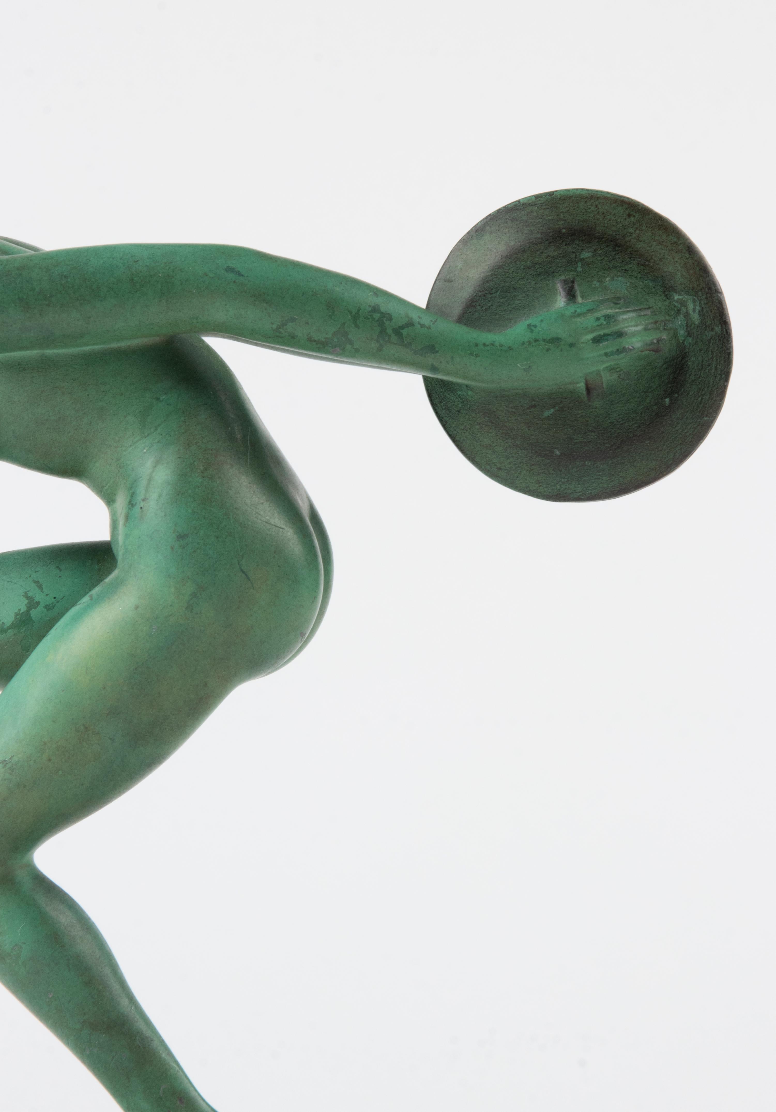 Sculpture en acier inoxydable Art Déco « Joe » de Garcia et Max Le Verrier 2