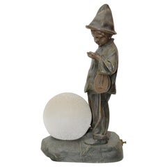 Art Deco Spelter Table Lamp