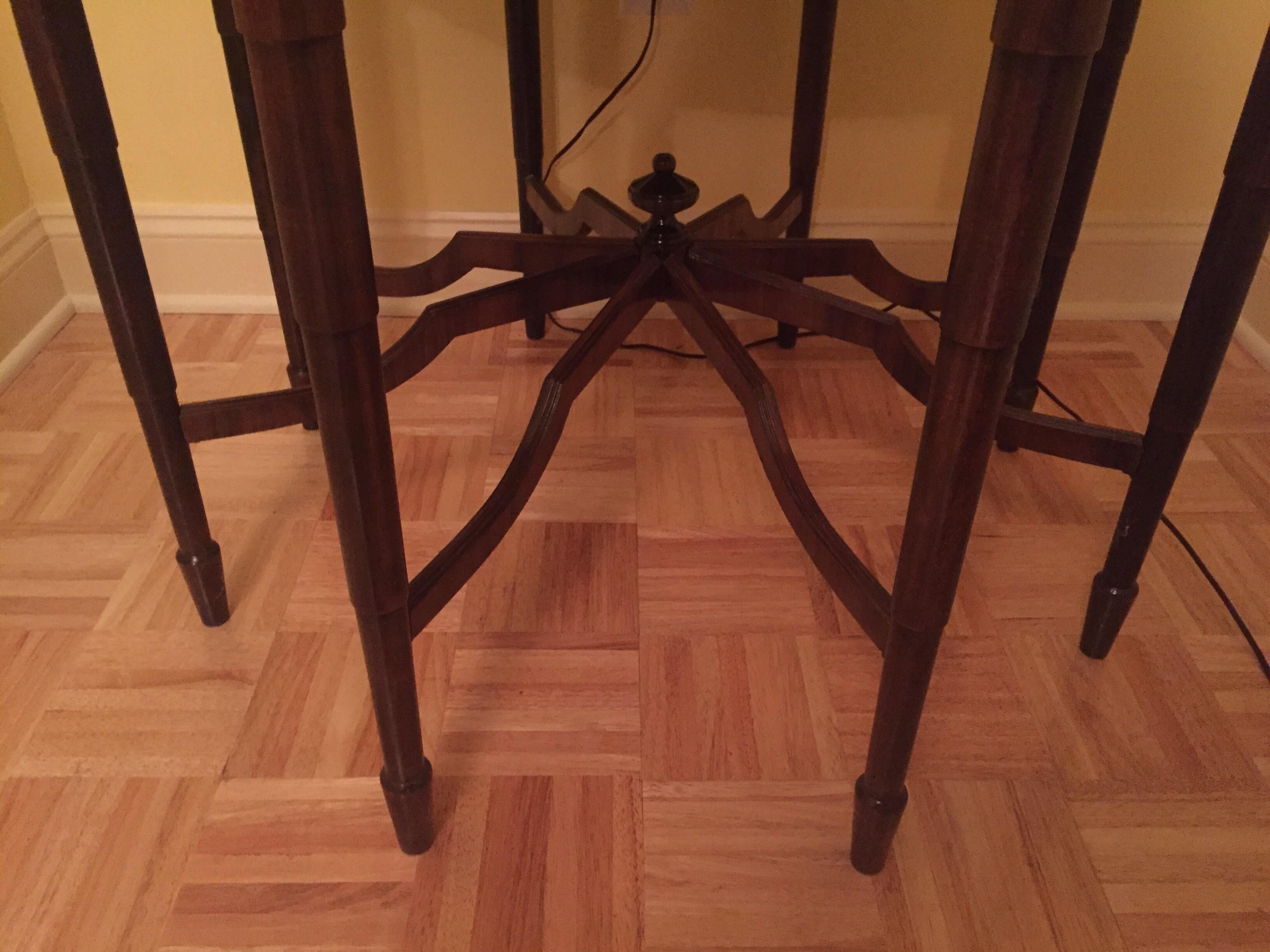 American Art Deco Spider Leg Center Table For Sale