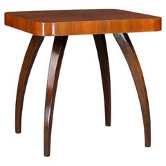 Art Deco Spider Table in Walnut by Jindřich Halabala, 1940s, Czechoslovakia