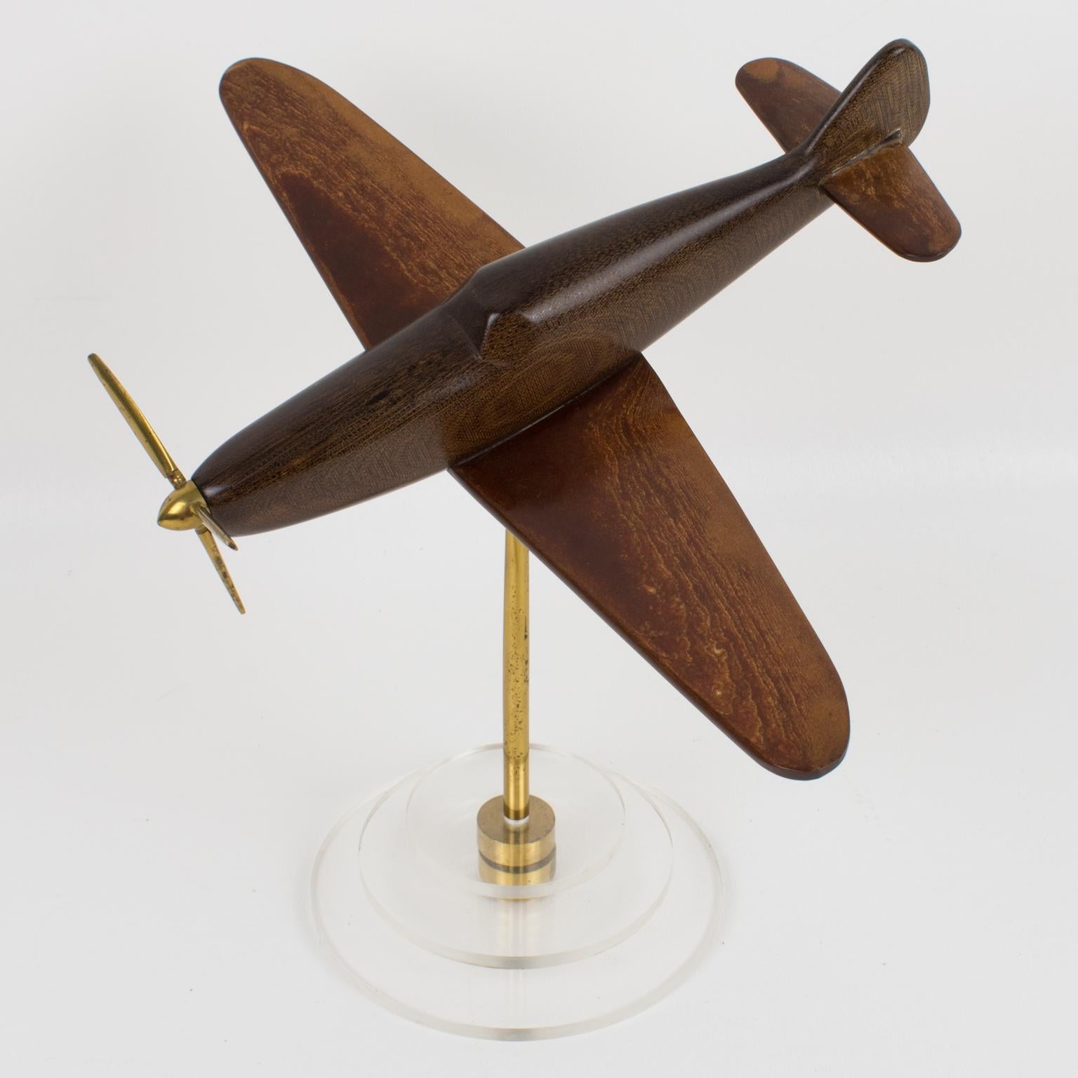 English Art Deco Spitfire Bakelite Airplane Aviation Model