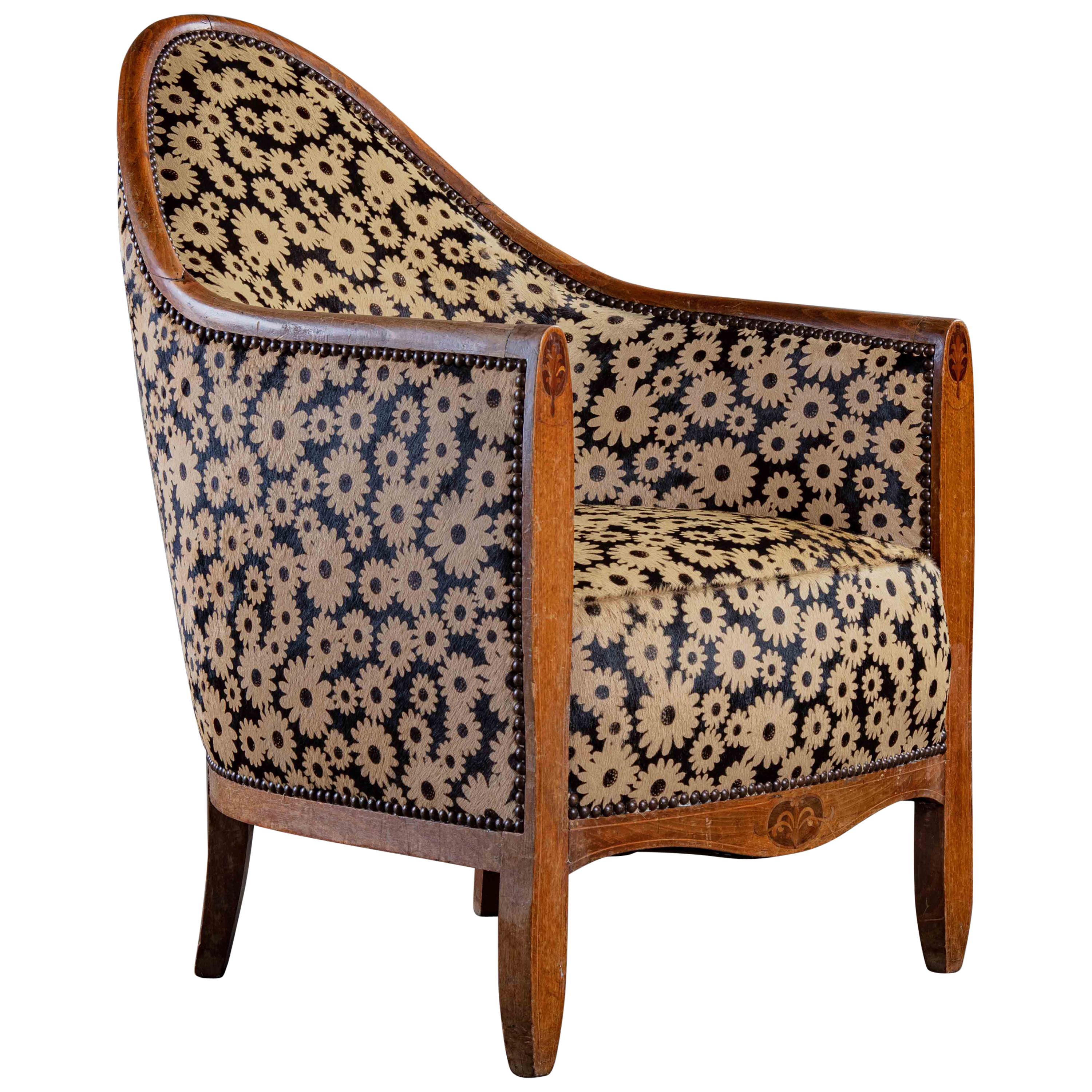 Art Deco Spoon Back Armchair