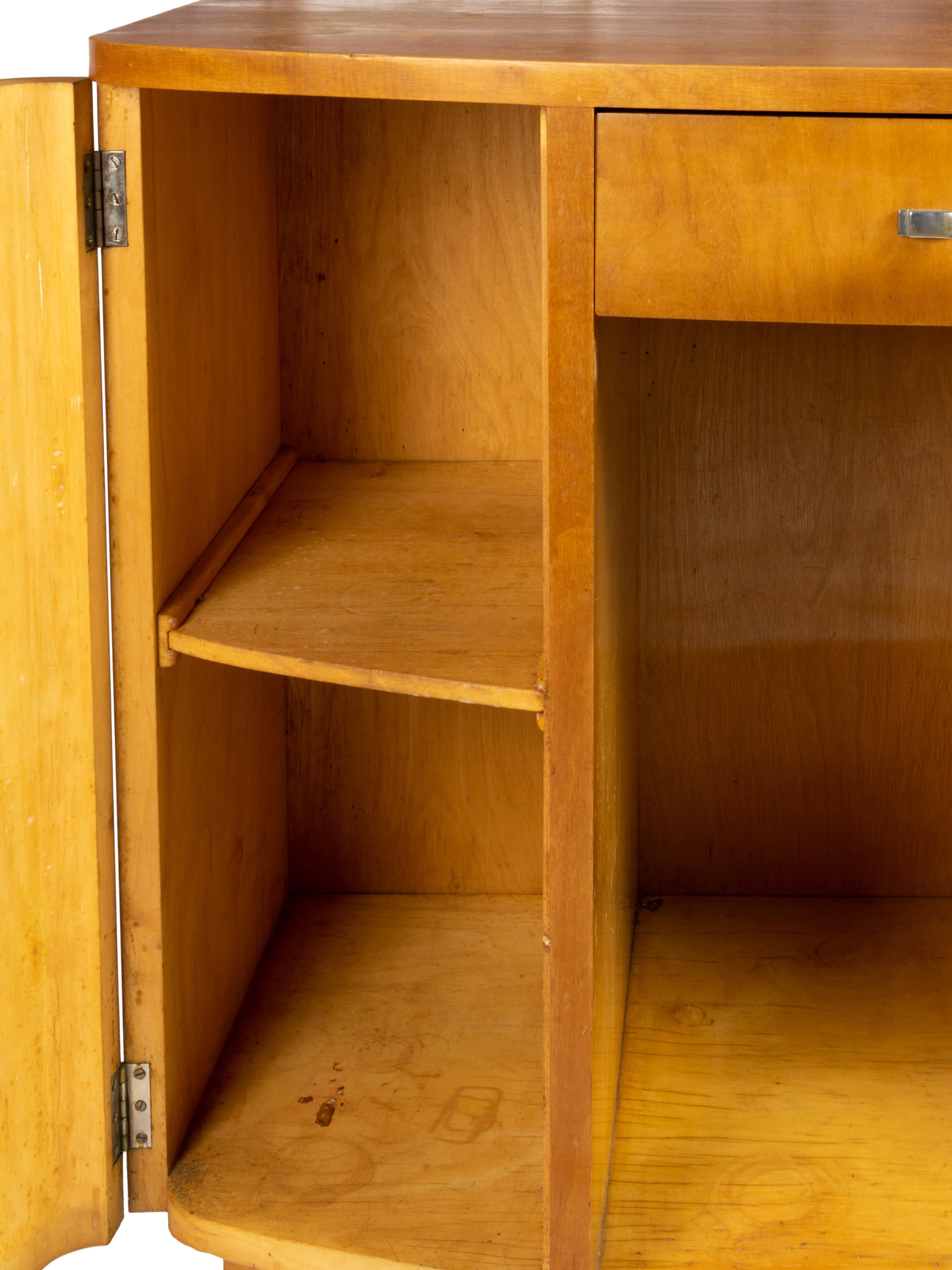 Console di vanità originale in legno di abete Art Déco, 20° secolo in vendita 3
