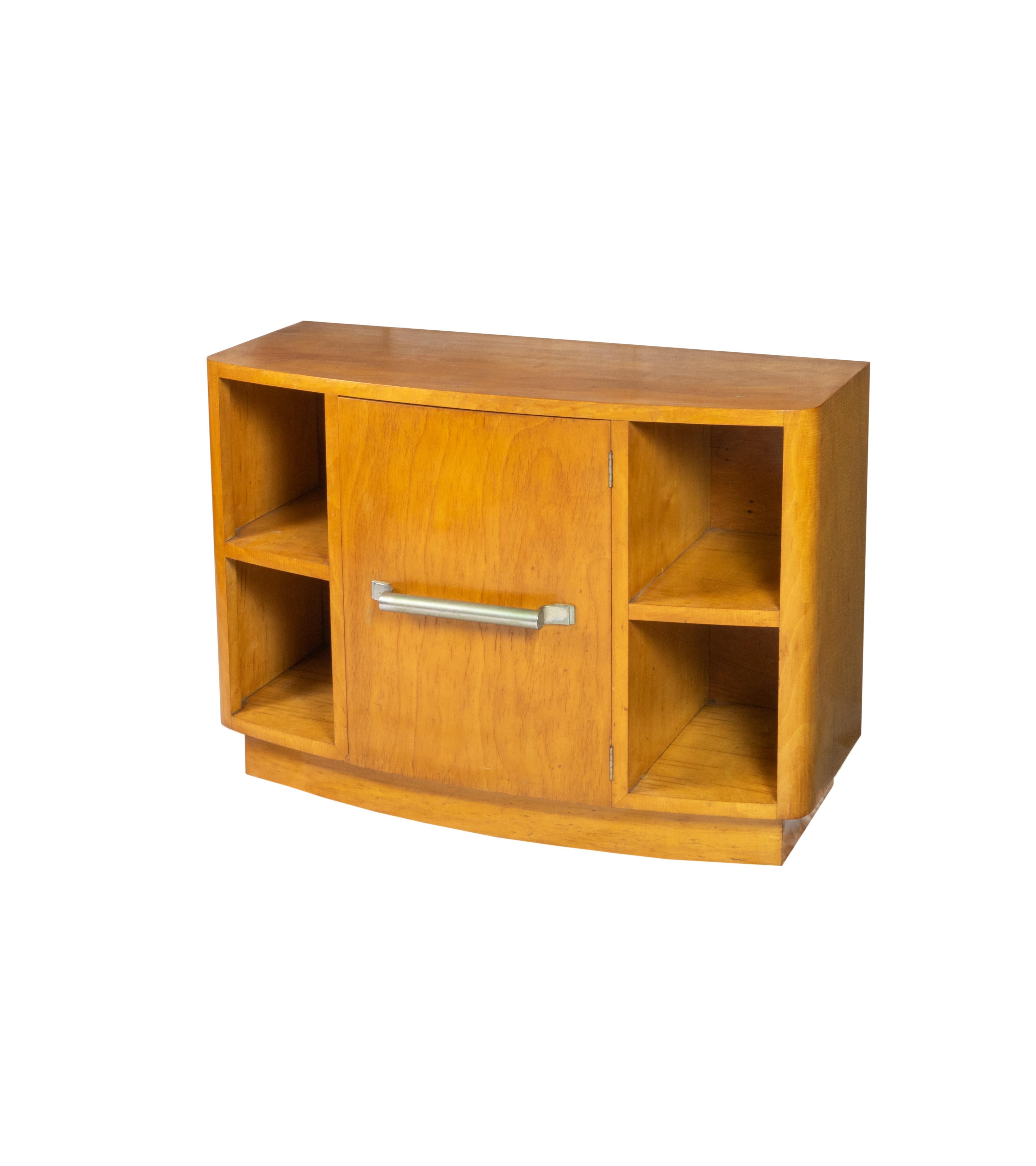 Art Deco Spruce Wood Small Commode, 1940s in vendita 1