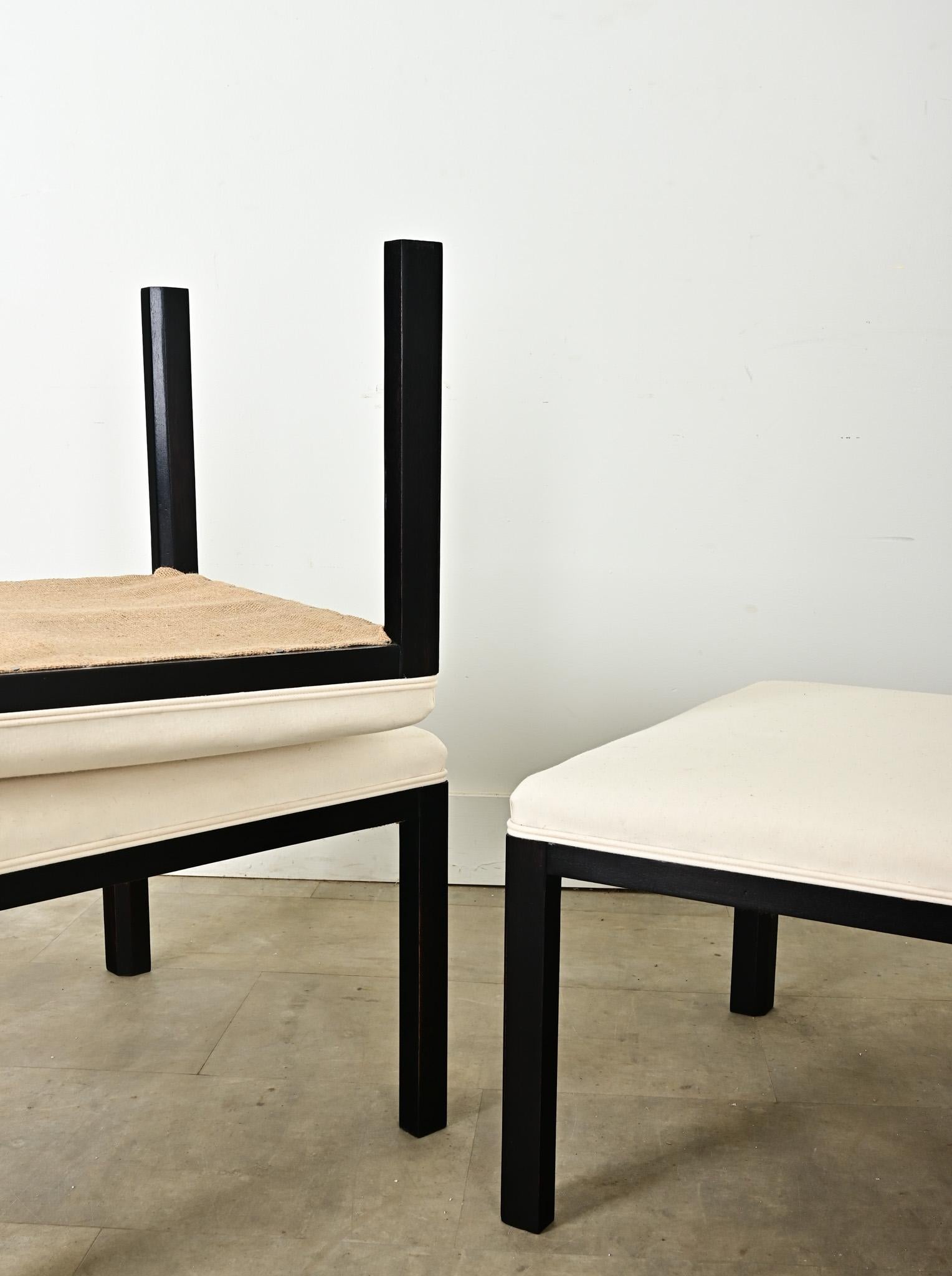Art Deco Square Bench For Sale 7