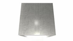 Art Deco Square Drink Center Tables Mid. Hammered White Bronze by Alison Spear