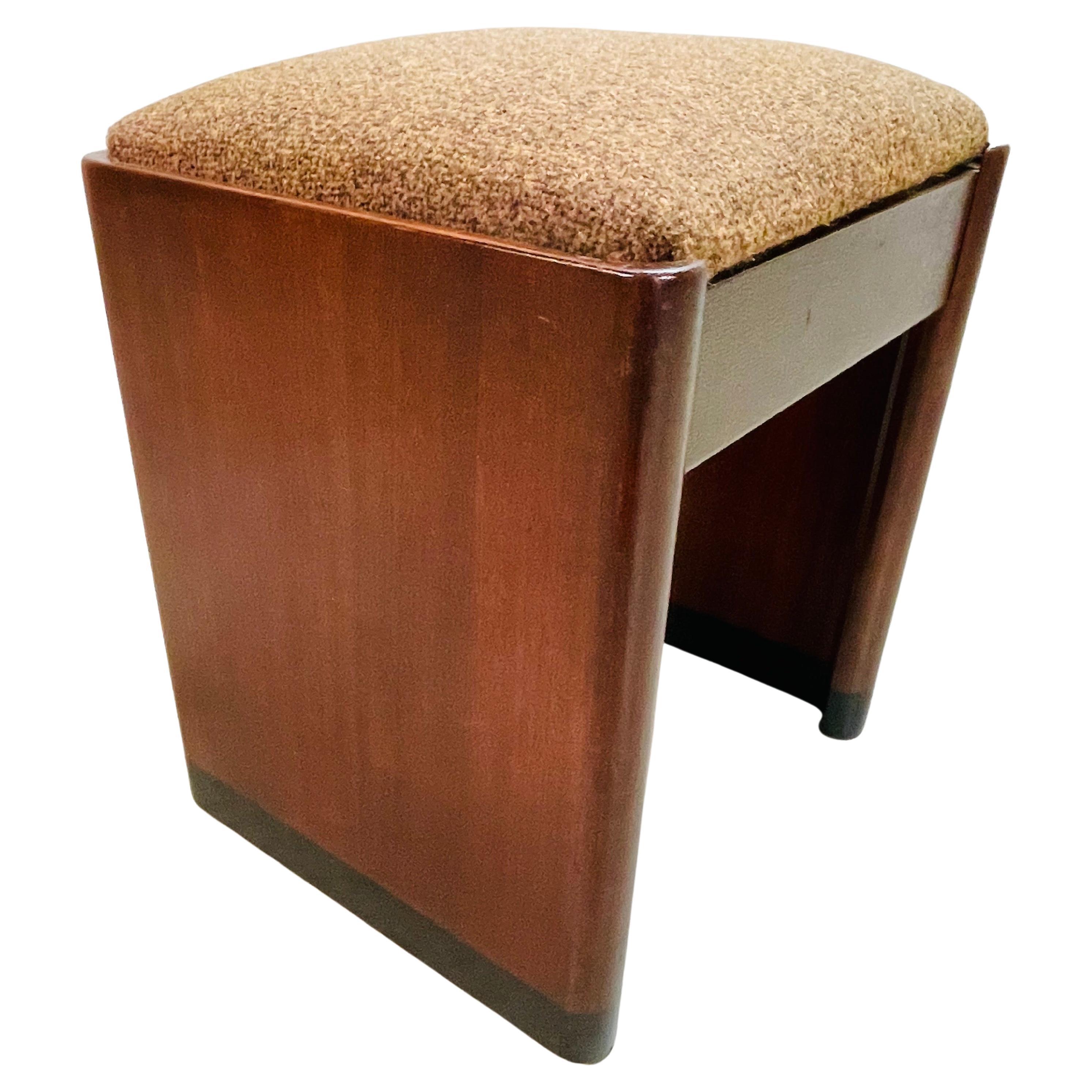 Tabouret carré Art Déco en vente