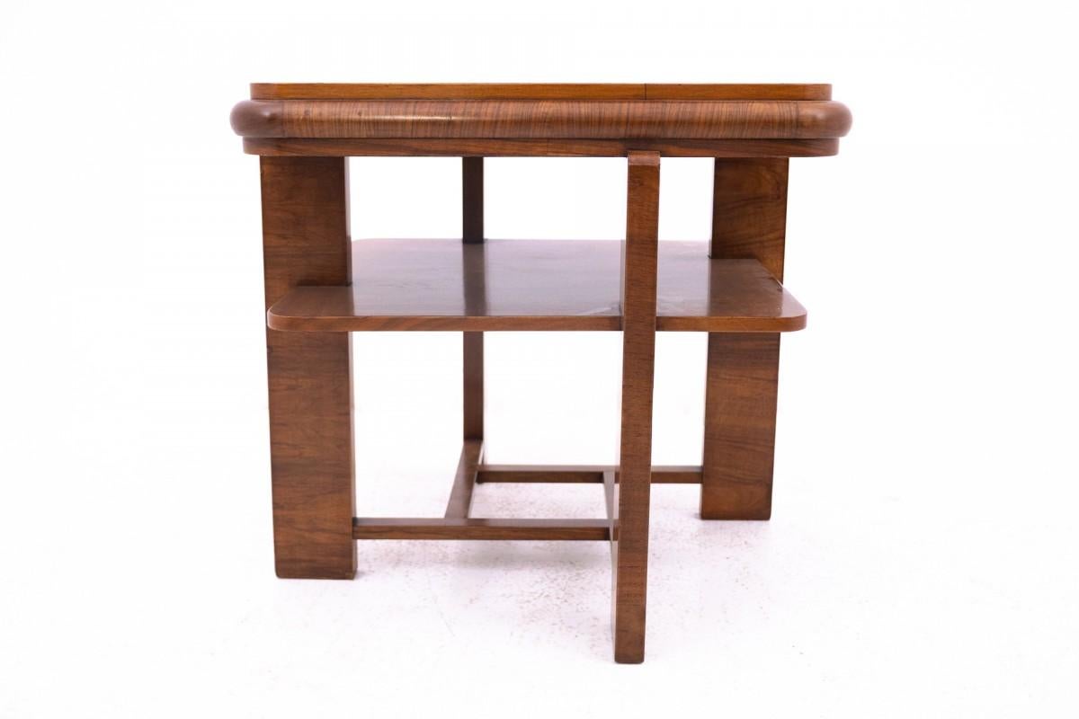 Polish Art Deco square table from the 1950s, Poland. For Sale