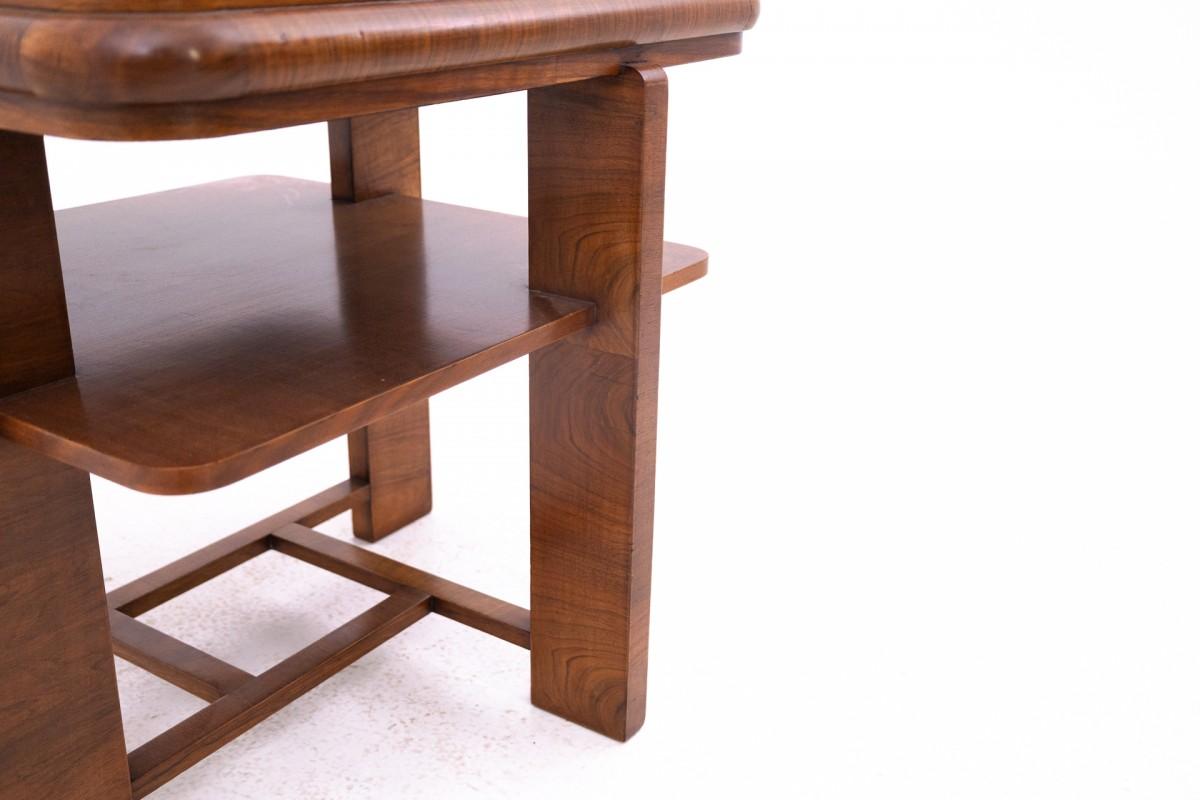 Art Deco square table from the 1950s, Poland. For Sale 1
