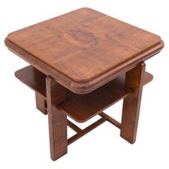 Quadratischer Art-Déco-Tisch aus den 1950er Jahren, Polen.