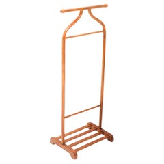 Art Deco Stained Beech Bentwood Valet Stand or Rack by Thonet Vienna, 1920s