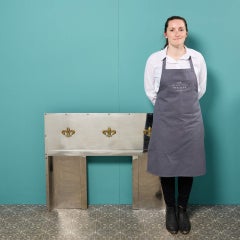 Art Deco Stainless Steel Fire Mantel Insert