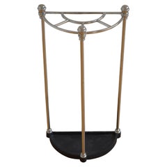 Art Deco Stainless Steel Umbrella Stand