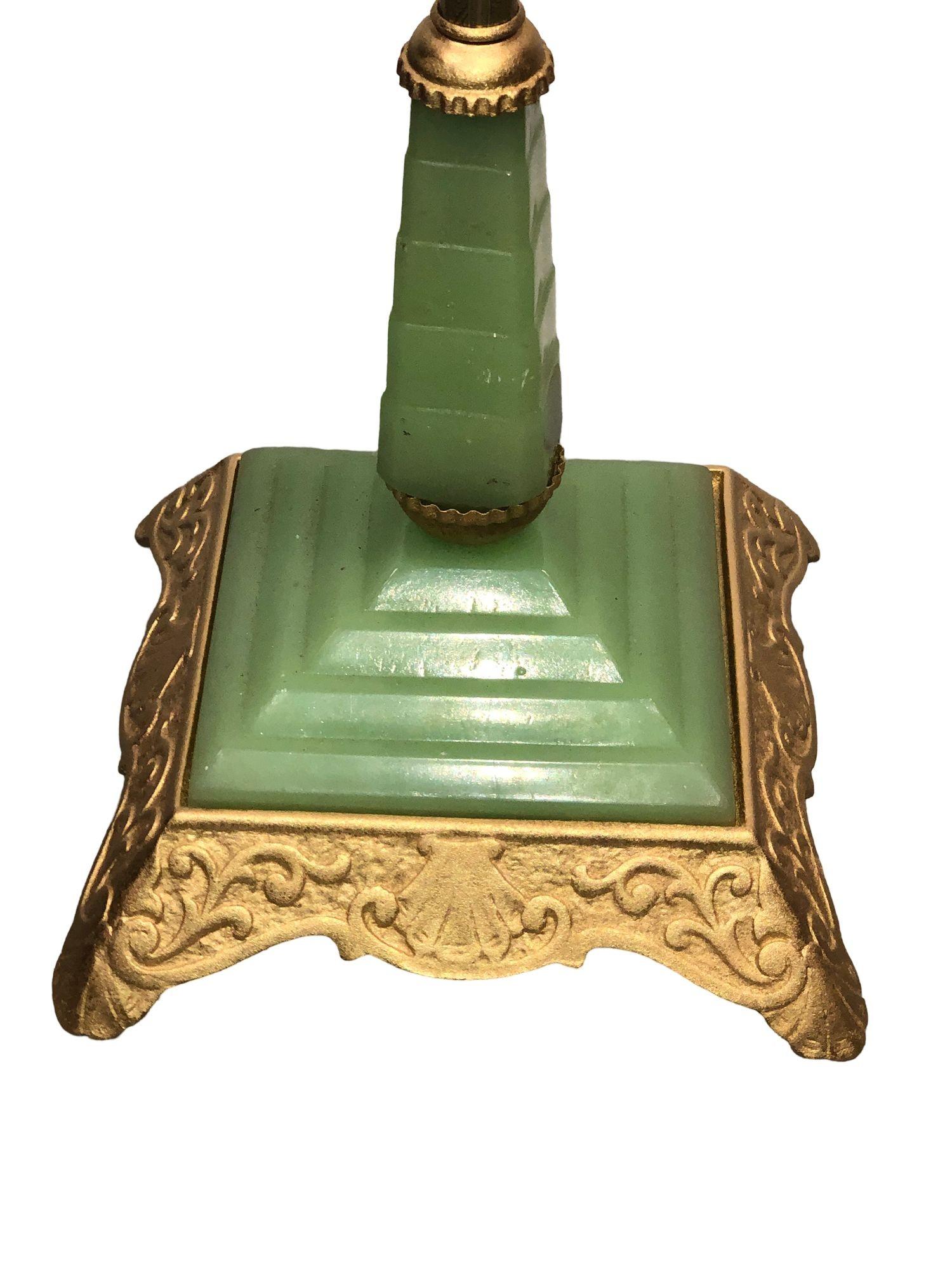 Early 20th Century Art Deco Standing Brass Birdcage For Sale