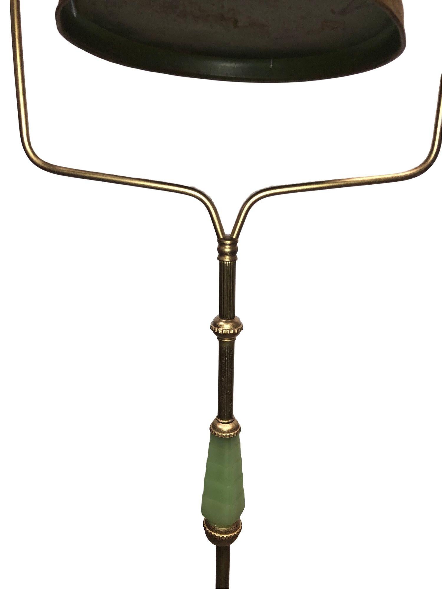 Art Deco Standing Brass Birdcage For Sale 2