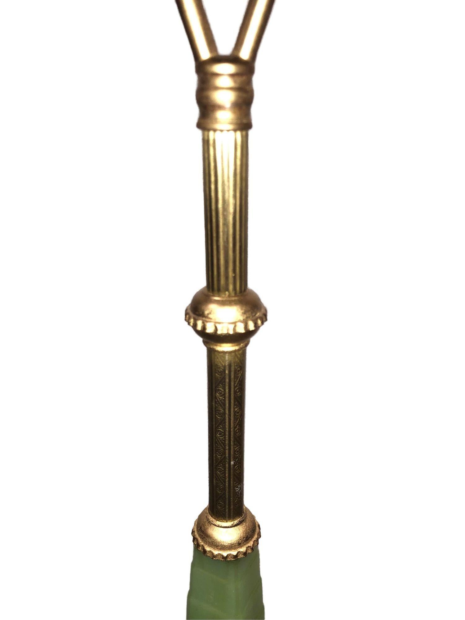 Art Deco Standing Brass Birdcage For Sale 5