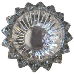 Art Deco 'Star' Glass Dish by Pierre D’Avesn, France, 1930s