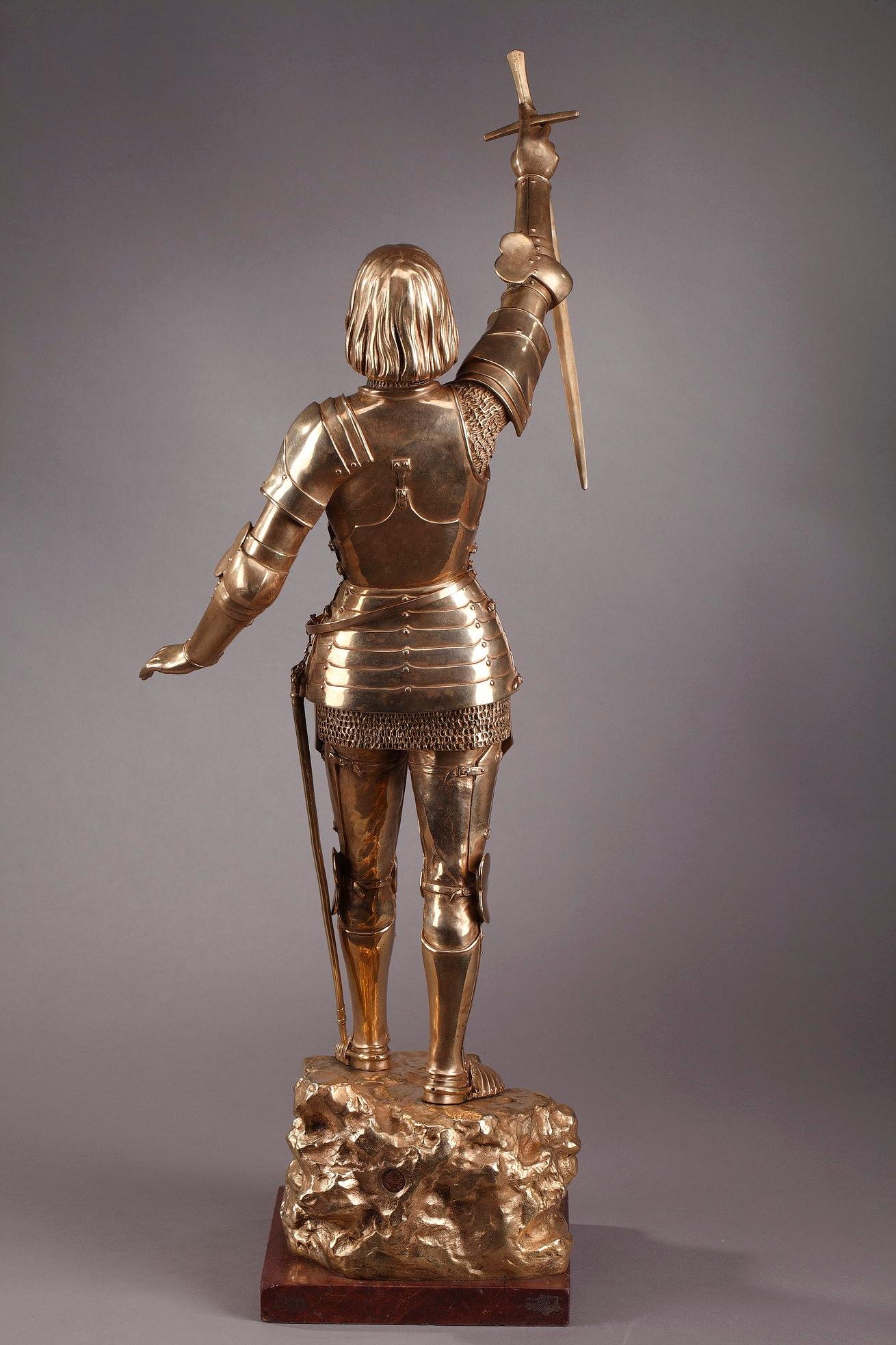 Art Deco Statue Joan of Arc by Gustave Poitvin 6