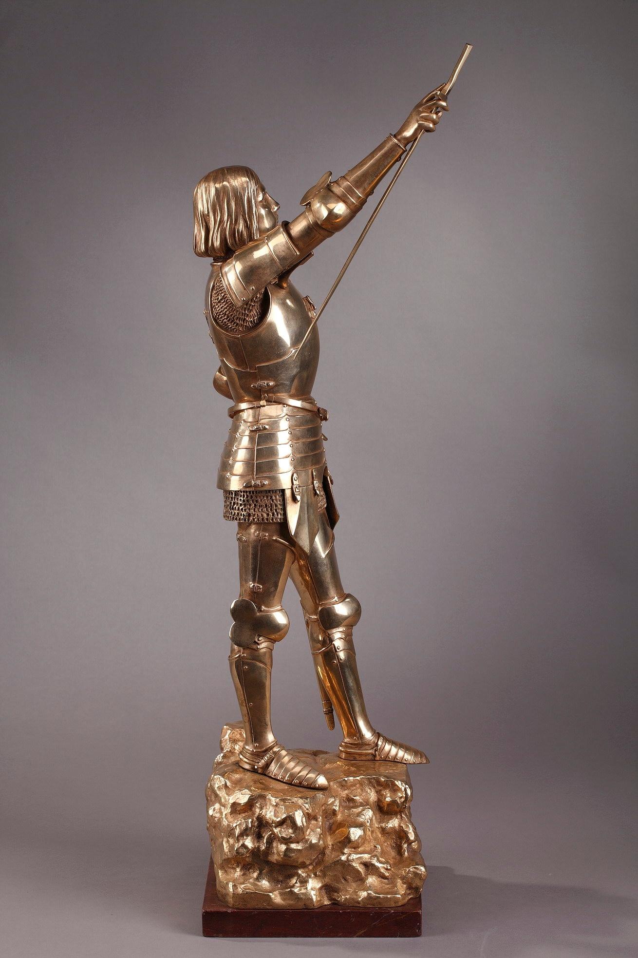 Art Deco Statue Joan of Arc by Gustave Poitvin 8