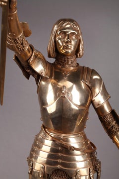 Art Deco Statue Joan of Arc by Gustave Poitvin