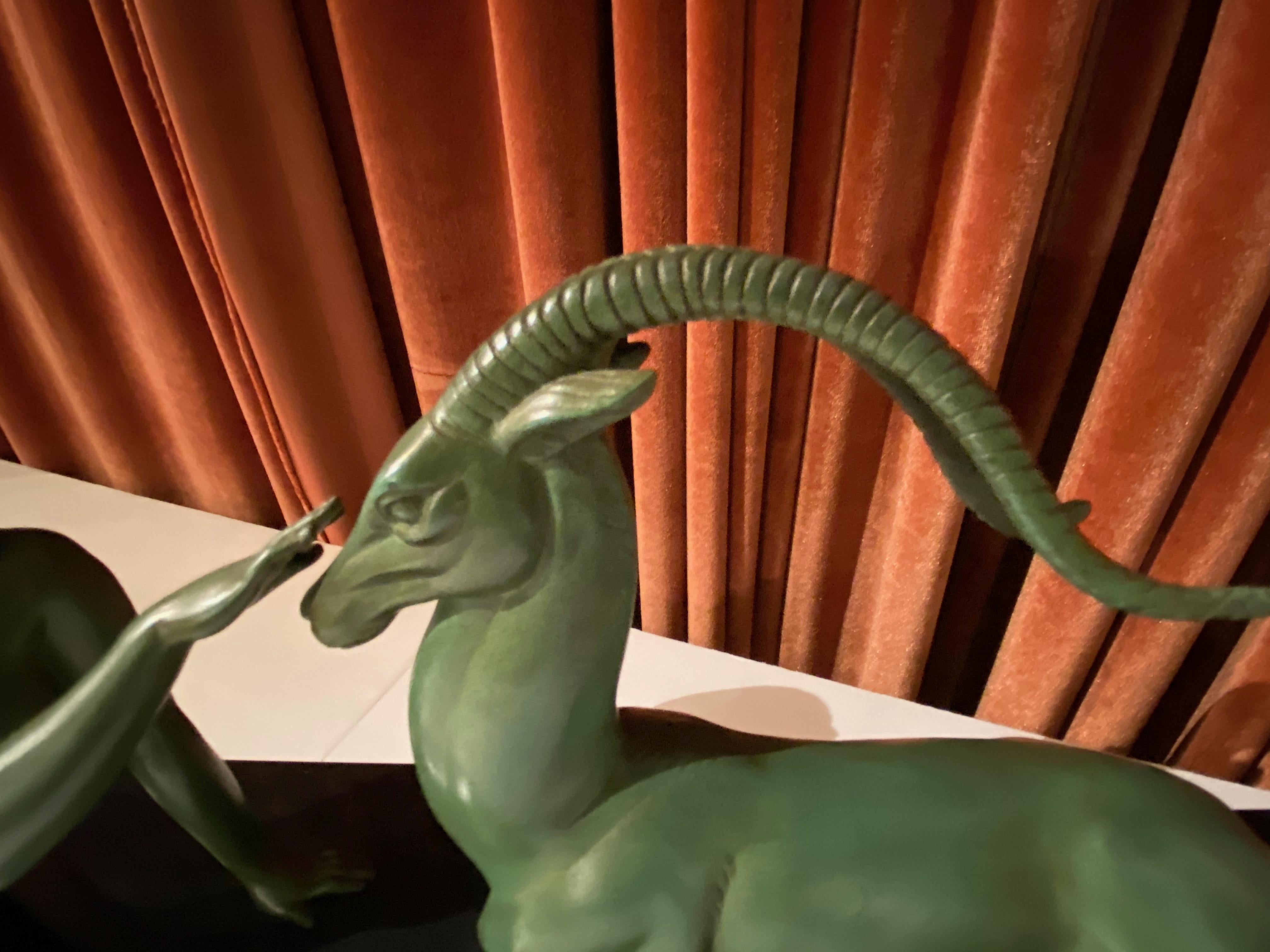 Art Deco Statue Seduction by Fayral for LeVerrier 4