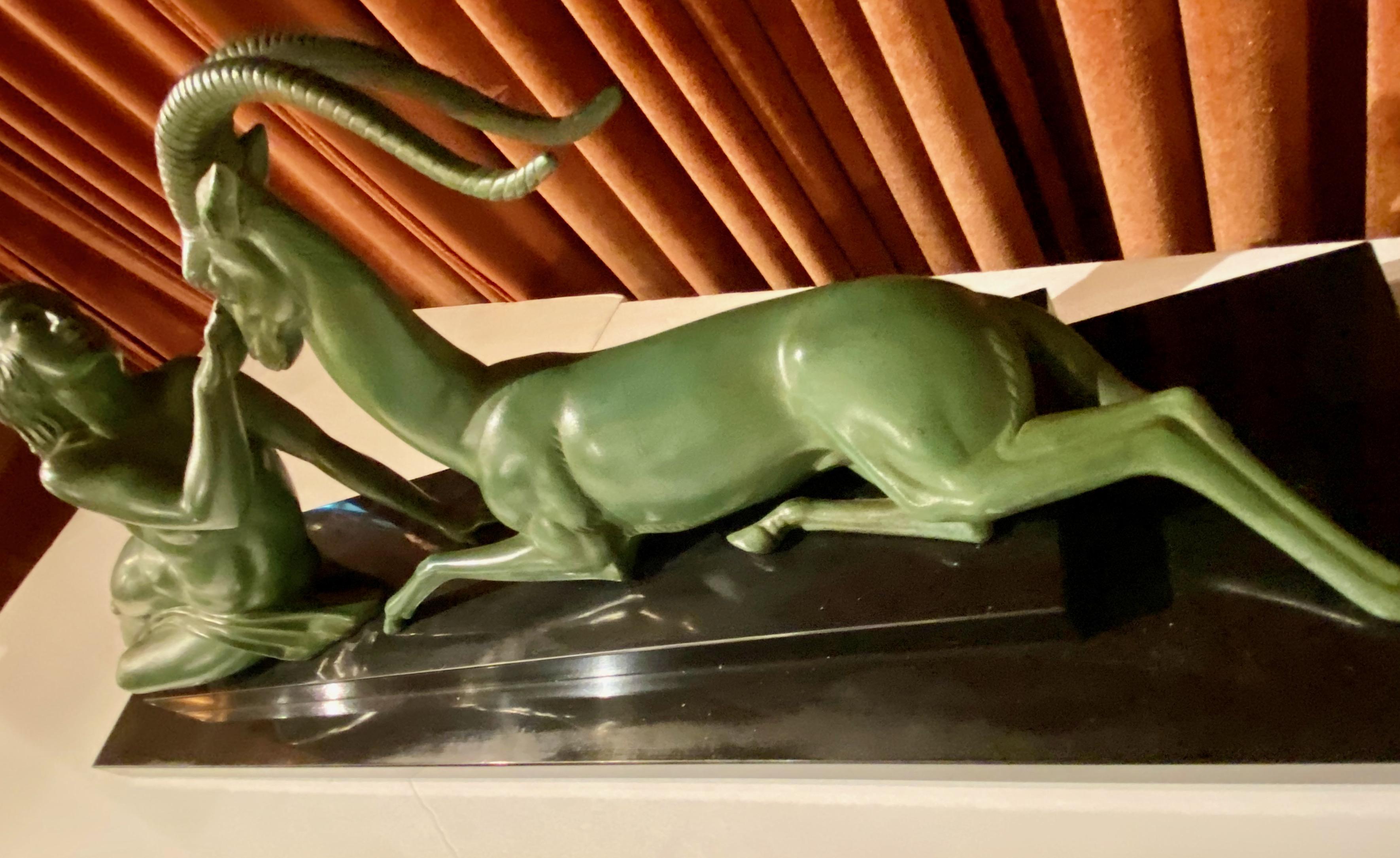 Art Deco Statue Seduction by Fayral for LeVerrier 5