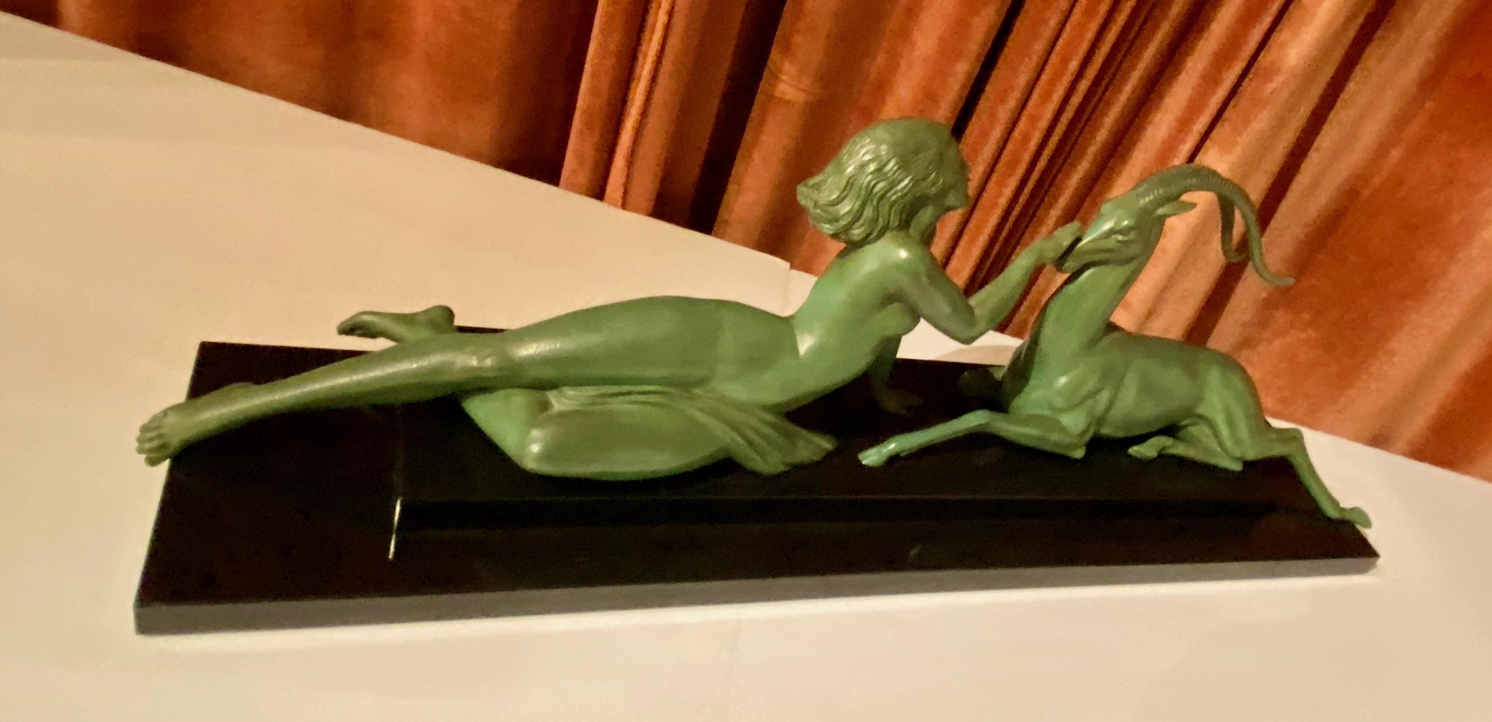 Art Deco Statue Seduction by Fayral for LeVerrier 6