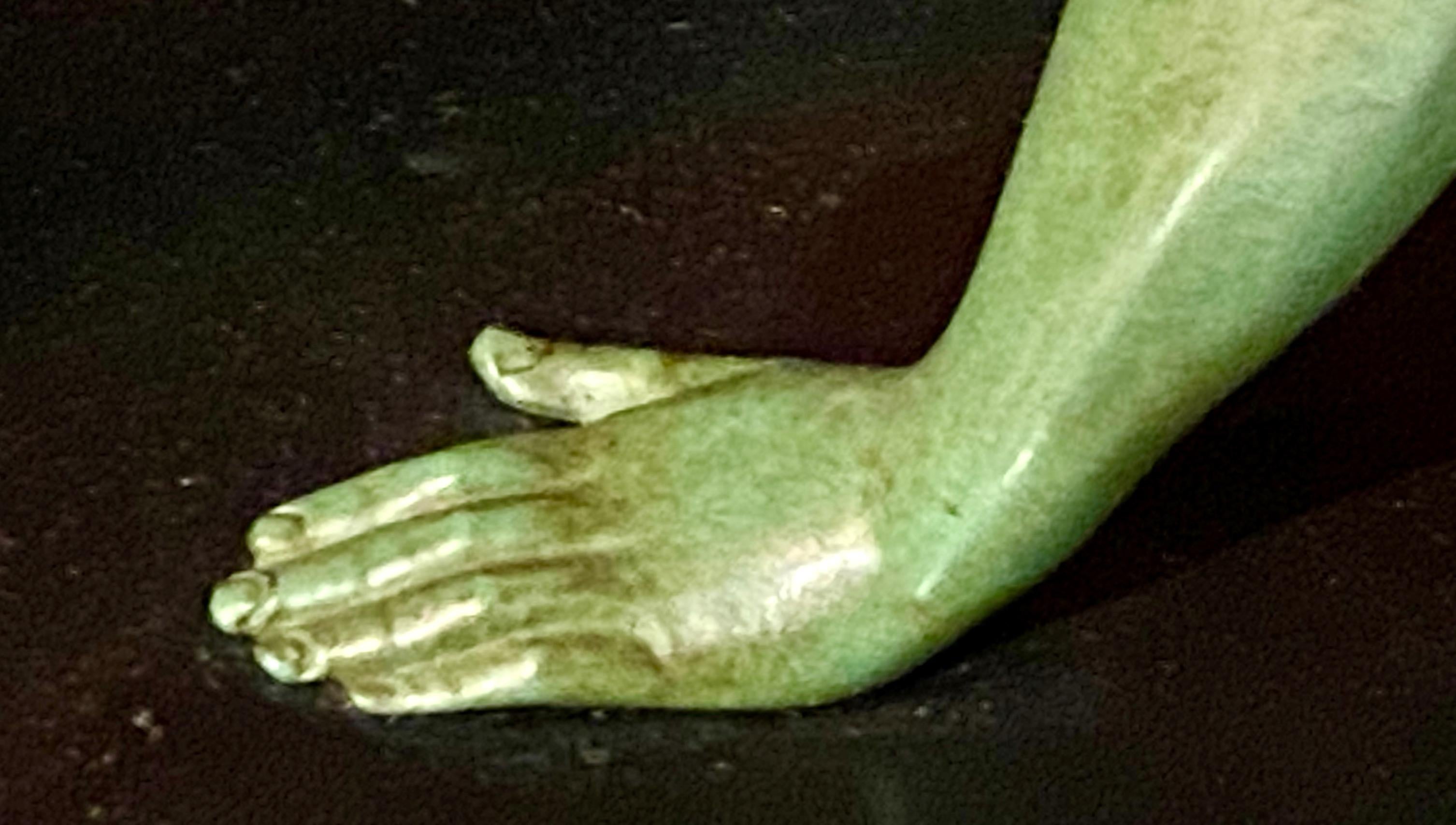 Mid-20th Century Art Deco Statue Seduction by Fayral for LeVerrier