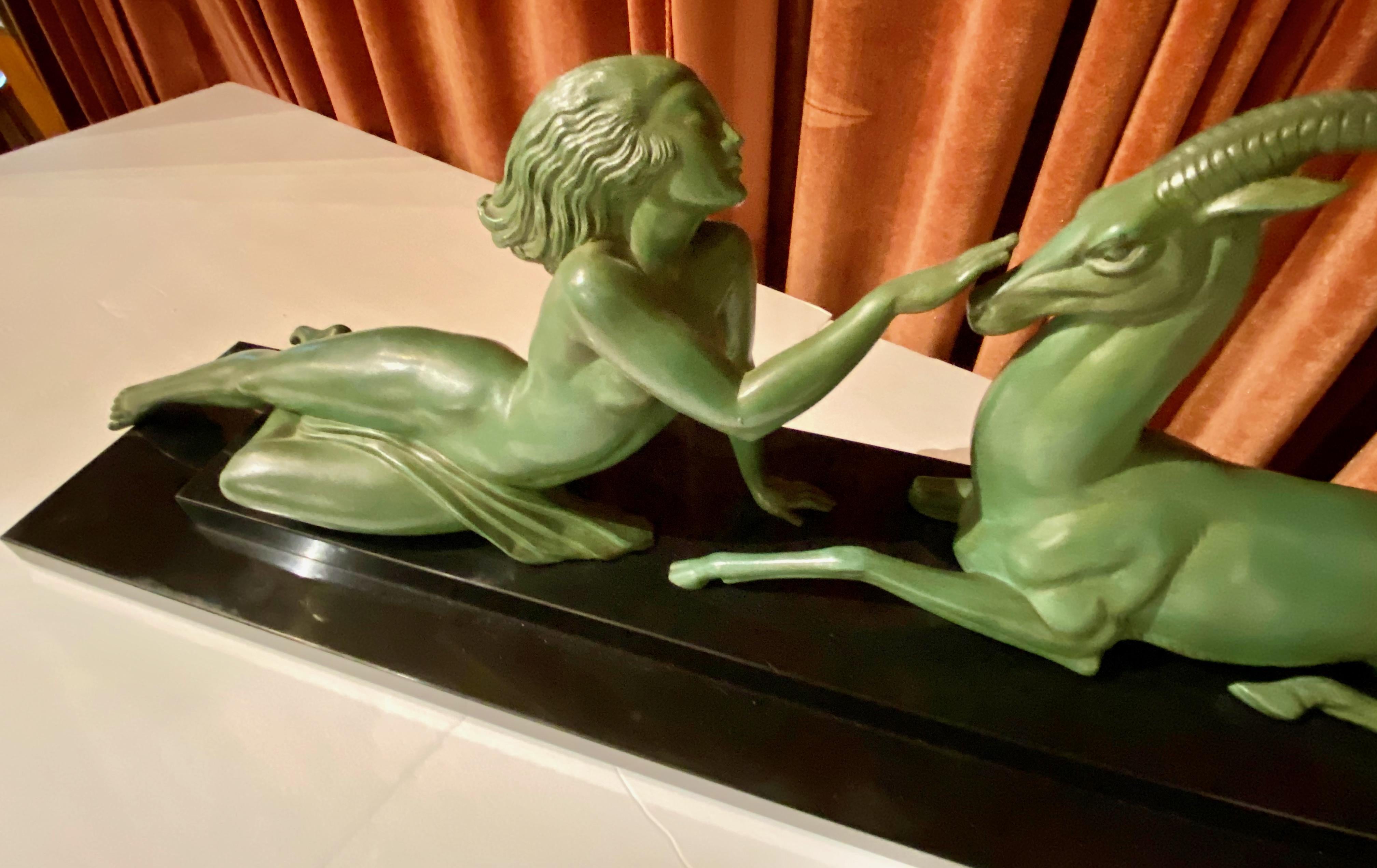 Art Deco Statue Seduction by Fayral for LeVerrier 2