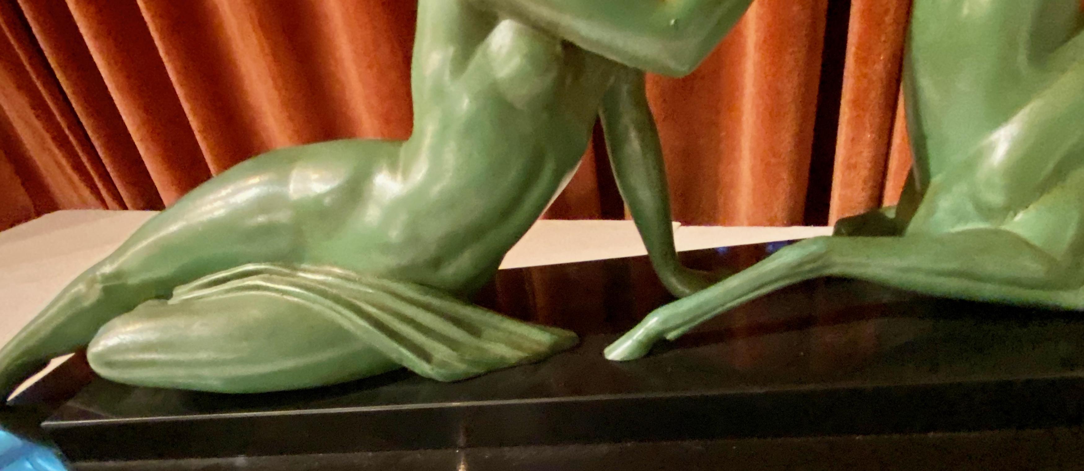 Art Deco Statue Seduction by Fayral for LeVerrier 3