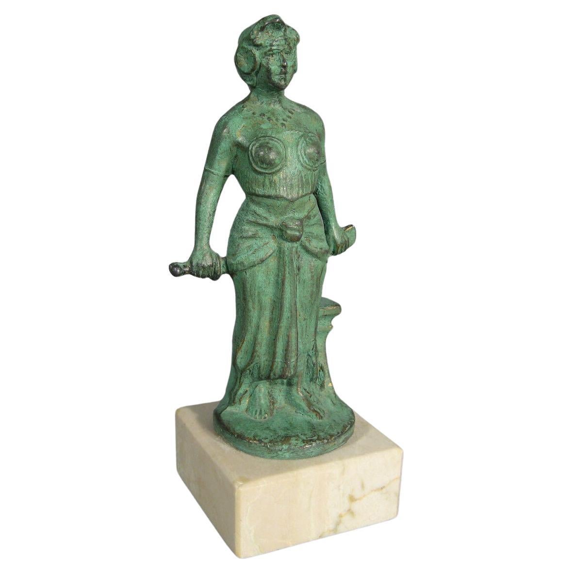 Art Deco Statuette of a Woman with Scimitar by A. Rucho (1930s) -1Y06