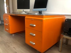 Art Deco Steel Desk Bauhaus 1930s 1950s by Ahrend Oda